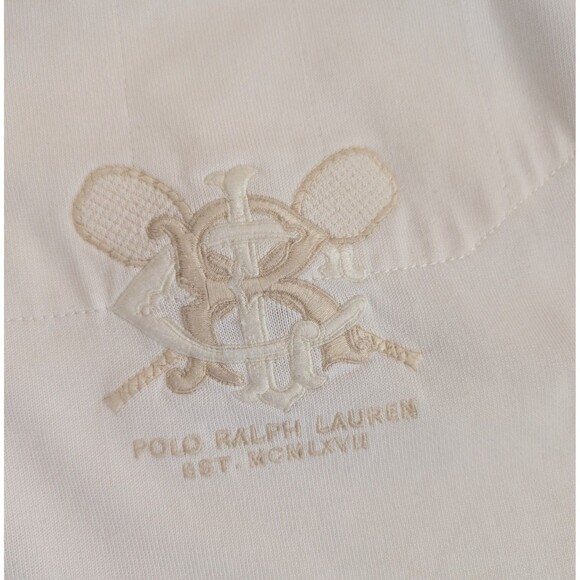 Vintage Polo Ralph Lauren Rugby Style Shirt Tennis Logo Mens 2XL Custom Fit - Picture 6 of 10